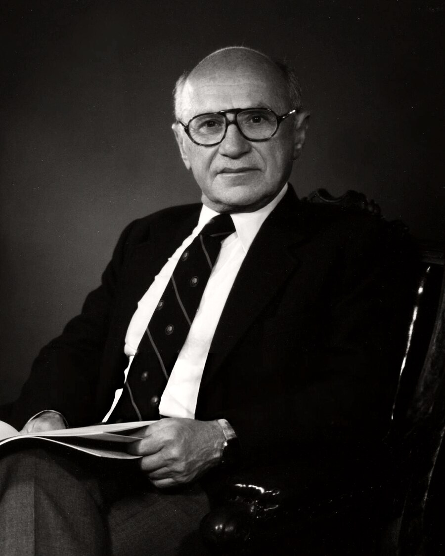 Portrait of Milton Friedman